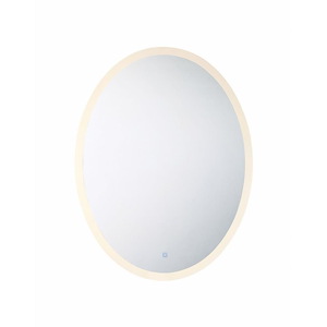 LED Oval Mirror-35.38 Inches Tall and 27.5 Inches Wide