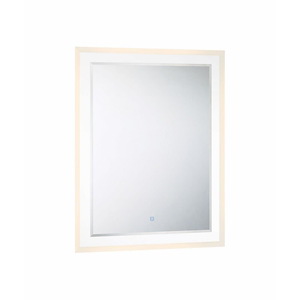 LED Rectangular Mirror-35.63 Inches Tall and 27.75 Inches Wide
