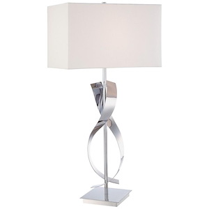 One Light Table Lamp in Contemporary Style-10 Inches Wide by 33 Inches Tall