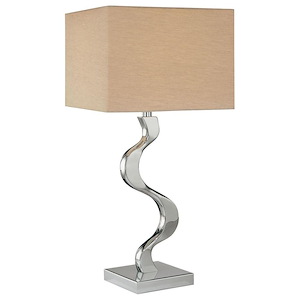 One Light Table Lamp in Contemporary Style-13.5 Inches Wide by 27.5 Inches Tall