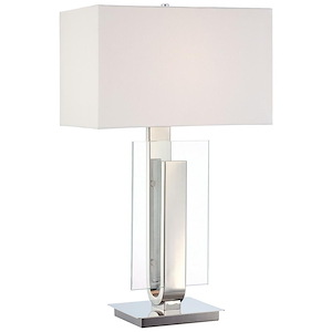 One Light Table Lamp in Contemporary Style-10 Inches Wide by 30.25 Inches Tall