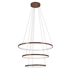 Full Orbit-62W 3 LED Pendant-31.75 Inches Wide by 11 Inches Tall