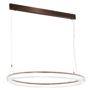Roulette-97W 1 LED Pendant-41.25 Inches Wide by 3 Inches Tall