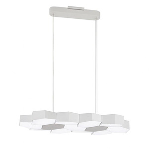 Hexacomb-72W 11 LED Pendant-18.75 Inches Wide by 3.25 Inches Tall