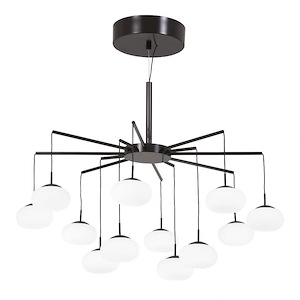 George&#39;s Web-40W 1 LED Convertible Chandelier-25.5 Inches Wide by 18.25 Inches Tall