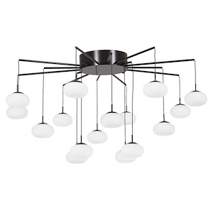 George&#39;s Web-56W 1 LED Convertible Chandelier-33.5 Inches Wide by 22 Inches Tall