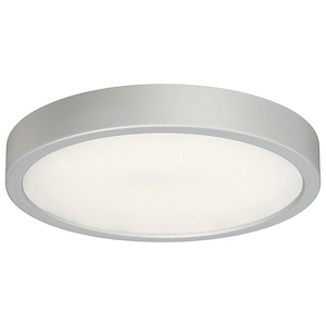 25W 1 LED Outdoor Flush Mount in Transitional Style-10 Inches Wide by 2.25 Inches Tall