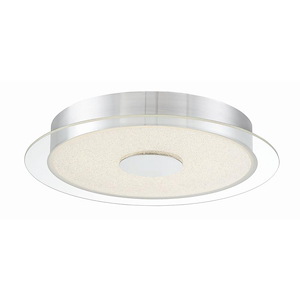 Diamond Dust-22W 1 LED Flush Mount-15.75 Inches Wide by 2.5 Inches Tall