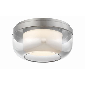 First Encounter-8W 1 LED Flush Mount-10 Inches Wide by 5 Inches Tall - 1215408