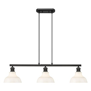 Carver - 3 Light Island-9.5 Inch Tall and 35.5 Inch Wide - 1405619