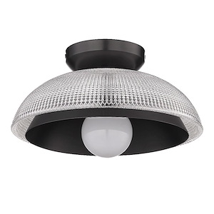 Crawford - 1 Light Flush Mount-5.63 Inches Tall and 11.75 Inches Wide - 1112007