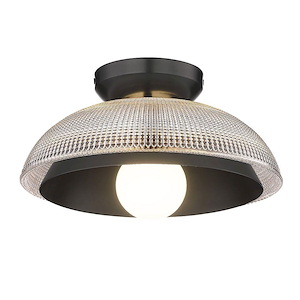 Crawford - 1 Light Flush Mount-5.63 Inches Tall and 11.75 Inches Wide - 1112007