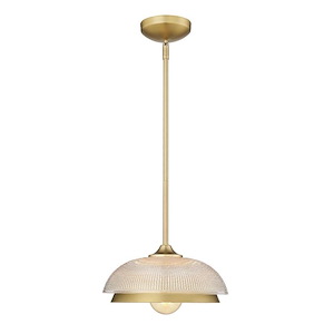 Crawford - 1 Light Mini Pendant-9 Inches Tall and 11.75 Inches Wide