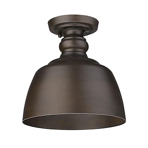 Holmes - 1 Light Flush Mount-9.25 Inches Tall and 9 Inches Wide - 1093719