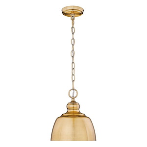 Holmes - 1 Light Mini Pendant-10.63 Inches Tall and 9 Inches Wide - 1263007