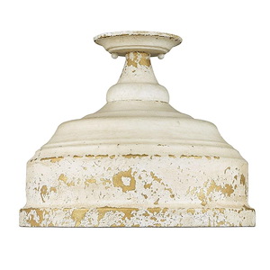 Keating - 3 Light Semi Flush Mount 11.13 Inches Tall and 13.75 Inches Wide