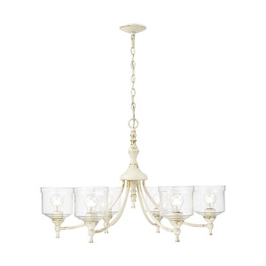 Keating - 6 Light Chandelier-21.25 Inch Tall and 33.5 Inch Wide - 1405627