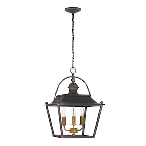 Christoff - 3 Light Pendant-20 Inch Tall and 14 Inch Wide - 1405663