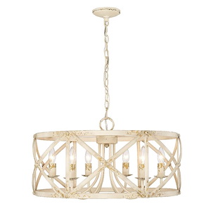 Alcott - 6 Light Chandelier in Eclectic style - 13.25 Inches high by 24.38 Inches wide - 1072563