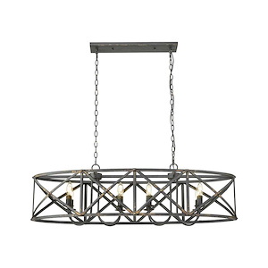 Alcott - 8 Light Island-13.63 Inch Tall and 45 Inch Wide - 1405670