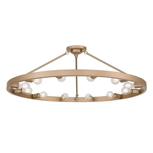 Castile - 12 Light Semi-Flush Mount-14 Inch Tall and 40 Inch Wide - 1405674