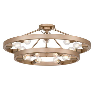 Castile - 15 Light Semi-Flush Mount-13 Inch Tall and 32 Inch Wide - 1405681