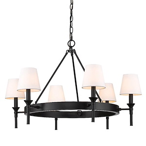 Edinburgh - 6 Light Chandelier-19.25 Inches Tall and 27.25 Inches Wide