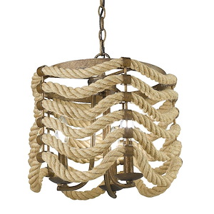 Marissa - Three Light Pendant in Sturdy style - 13.875 Inches high by 14.5 Inches wide - 1217679