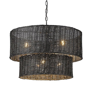Erma - 6 Light Chandelier-16.75 Inches Tall and 22.38 Inches Wide - 1093724