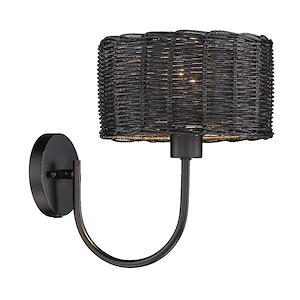 Erma - 1 Light Wall Sconce-12 Inches Tall and 9 Inches Wide - 1317775