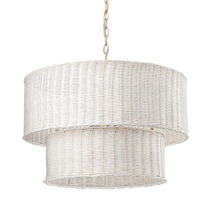 Erma - 6 Light Chandelier-16.75 Inches Tall and 22.38 Inches Wide - 1285855