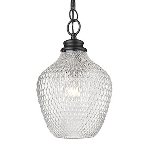 Adeline - 1 Light Pendant In Transitional Style-13.25 Inches Tall and 8.5 Inches Wide - 1217805