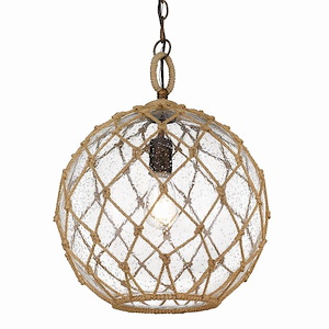 Haddoc - 1 Light Medium Pendant in Sturdy style - 18.5 Inches high by 13.75 Inches wide