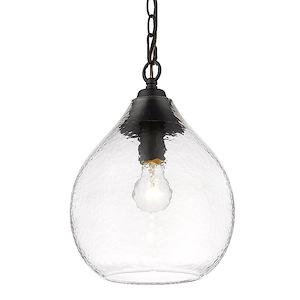 Ariella - 1 Light Small Pendant in Sturdy style - 13.375 Inches high by 9.875 Inches wide