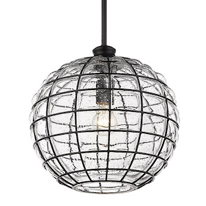 Powell - Medium Pendant in Sturdy style - 13.63 Inches high by 13.75 Inches wide