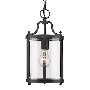 Payton - 1 Light Mini Pendant in Streamlined style - 14.5 Inches high by 7.25 Inches wide