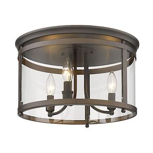 Payton - 3 Light Flush Mount-9.25 Inches Tall and 14.75 Inches Wide