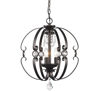 Ella - 3 Light Pendant in Contemporary style - 22.38 Inches high by 18 Inches wide