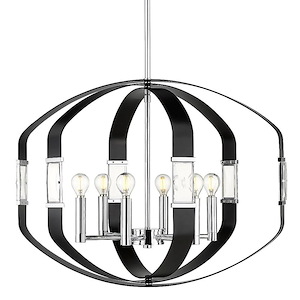 Ariana - 6 Light Pendant in Sturdy style - 19.5 Inches high by 26.5 Inches wide