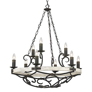 Madera - 9 Light Chandelier in Sturdy style - 41 Inches high by 34.5 Inches wide
