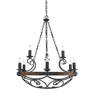 Madera - 9 Light Chandelier in Sturdy style - 41 Inches high by 34.5 Inches wide - 1072633
