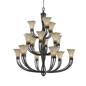 Genesis - 15 Light Chandelier 53.25 Inches Tall and 47.25 Inches Wide