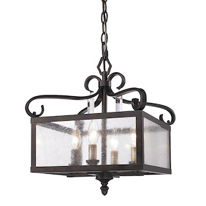 Valencia - 4 Light Pendant-16.75 Inches Tall and 18.5 Inches Wide