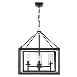 Smyth - Mini Chandelier 4 Light Steel in Contemporary style - 26 Inches high by 21 Inches wide - 477075