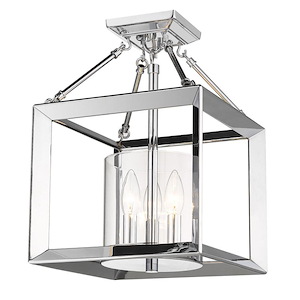 Smyth - 3 Light Semi-Flush Mount-16.5 Inch Tall and 11.75 Inch Wide - 1405737