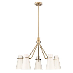 Reeva - 5 Light Chandelier-18.38 Inches Tall and 27.38 Inches Wide - 1292538