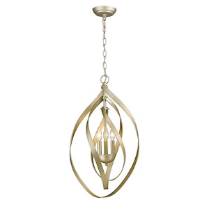 Nicolette - 3 Light Pendant in Sturdy style - 26.38 Inches high by 14.63 Inches wide