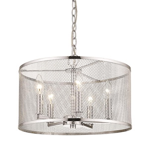 London - 5 Light Pendant Light in Durable style - 83.25 Inches high by 15.5 Inches wide