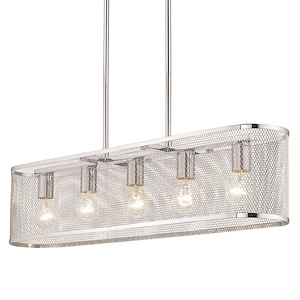 London - Linear Light Pendant Light in Durable style - 52.75 Inches high by 32.88 Inches wide