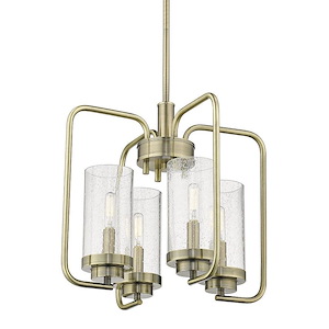 Holden - Chandelier 4 Light Steel in Durable style - 14.63 Inches high by 16 Inches wide